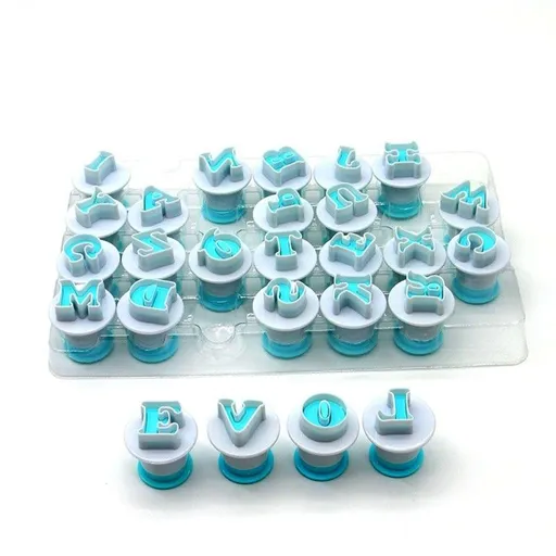 26PCS/set of biscuit imprints, biscuit knife letters and numbers, cake biscuit mold letter shape DIY biscuit letters