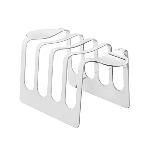 Toast Bread Rack Holder, 4 Slice Holes Toast Bread Rack, 4.92inch Rectangle Stainless Steel Toast (size:4.92 * 2.56 * 2.36inch)