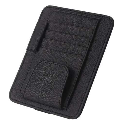 automotive sunglass holder Visor Organizer Black Organizing Driving 1Pack 15.00X12.50X0.60CM Black