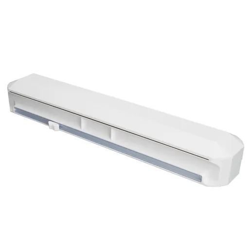 Plastic Wrap Dispenser with Slide Cutter Smooth Cutting Adjustable Reusable Cling Film Dispenser for Tin Foil M 38.5x7.5cm