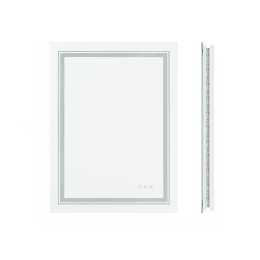 Modern Luxury: LED Mirror with Defogger 600*800mm Double LED