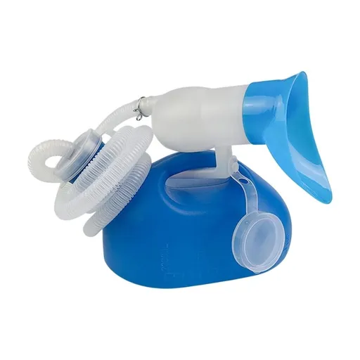 2L Large Capacity Urinal for Bedridden Patients | Unisex Adult Nighttime Urine Collector with Flexible Hose & Odor Control | Leak-Proof Portable Bedside Potty for Home Care & Hospital Use