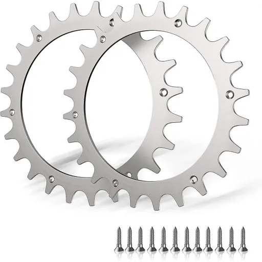 Premium Stainless Steel Spikes for Worx Landroid S/M - 2-Pack with Screws (205mm Wheel)