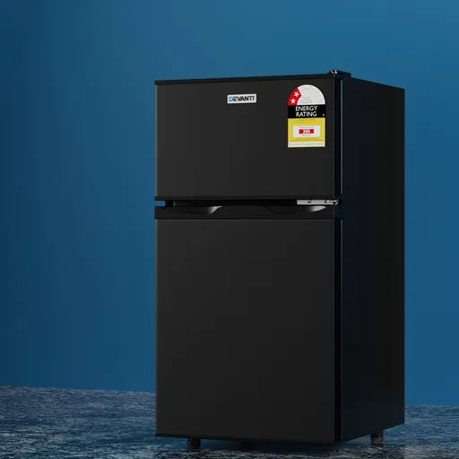 Devanti 85L Bar Fridge Mini Freezer Refrigerator Black