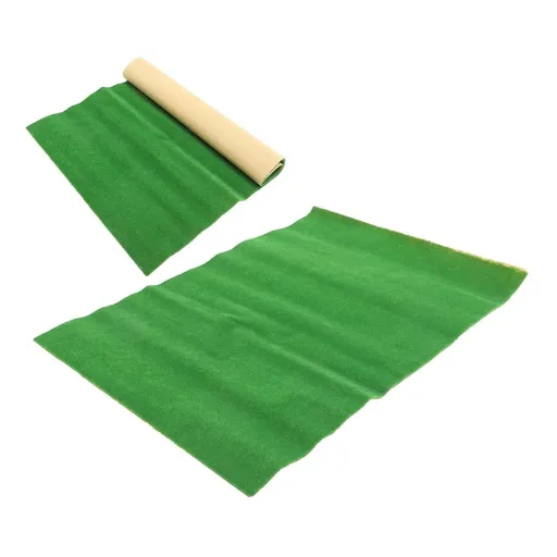 2-Pack Realistic Green Nylon Grass for Crafts, Model Making, Outdoor Decoration, Artificial Grass Rug