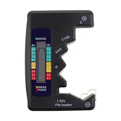The digital universal battery tester is suitable for battery inspection of all batteries, with LED display and digital display for