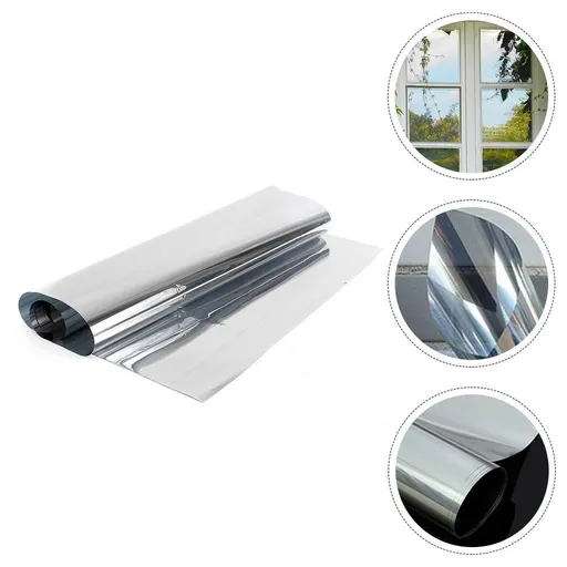 UV Window Film with Heat Insulation, Static Cling Adhesive for Privacy, Sun Blocking and