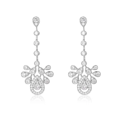 Specially designed for girlfriends, charming laboratory diamond pendant earrings necklace gift necklace pendant