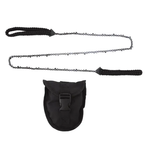 64 Links 31 Cutter 3/8 48 Inch High Reach Tree Limb Hand Rope Chain Saw with Black Paracord