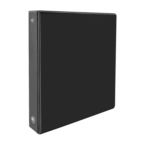 1 Pcs Durable 3 Ring Binder, Clear 1' View Presentation Binders with 2 Pockets, Fits 8.5 x 11 Letter Size, Durable Polypropylene, Non-Stick & PVC-Free for Work & Home
