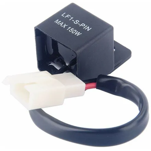 2 Pin 12V LED Flasher Relay for Car and Motorcycle Hyper Flashing Solution Plug and Play Water Resistant