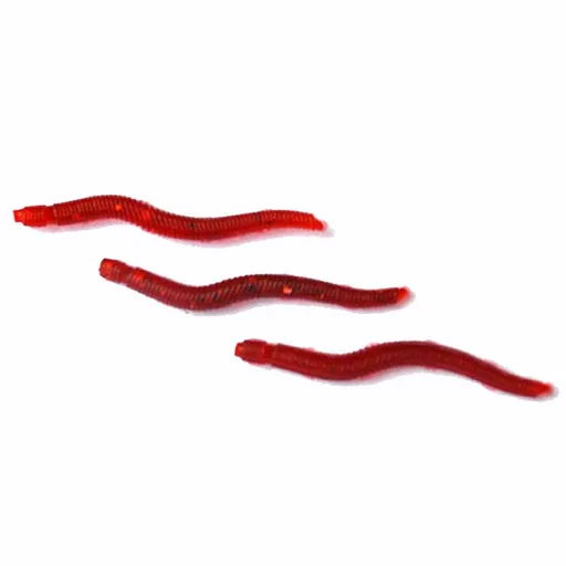 100Pieces Fake Earthworm Plastic Lifelike Worm Soft Stretchy Rubber Earthworms Trick Toy for Halloween April Fool's Day Party