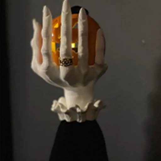 Witch Hand Candle Holder, Halloween Palm Candle Holder Horror Witch Hand Candle Holder Gothic Decoration Witch Candle Holder