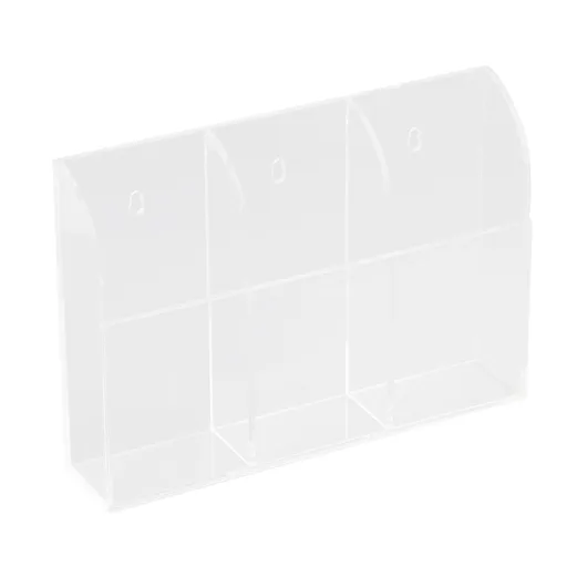 Acrylic Air Conditioner Remote Control Holder Case Storage Box Wall Mount 3 Case