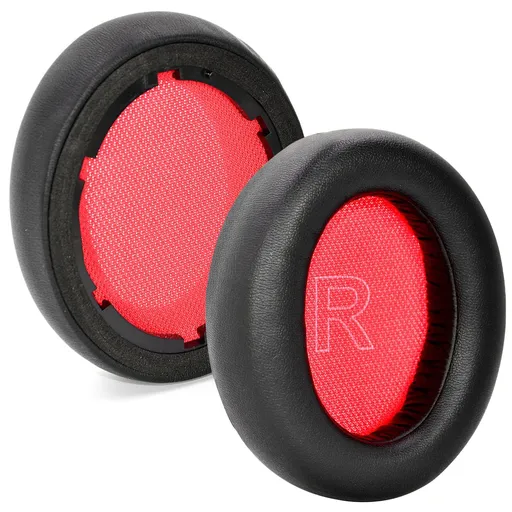 Ear Pads Replacement Soft Foam Earpads Compatible with Q10 Q10 BT Life 2 Bluetooth Headphones Black Red