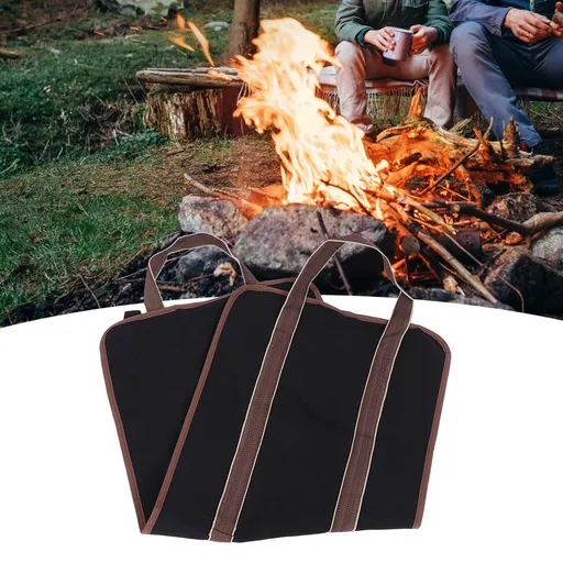 Firewood Carrier, Durable Oxford Cloth Tote Bag with Handles, Log Tote Bag Wood Stove Accessories Wood Carrier for Inside Fireplace