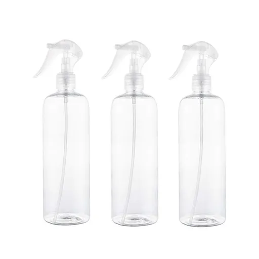 3 Pcs Plastic Spray Bottle Empty Mist Spray Bottle Trigger Sprayer Leak Proof Refillable Atomizers for Hair Salons Household
