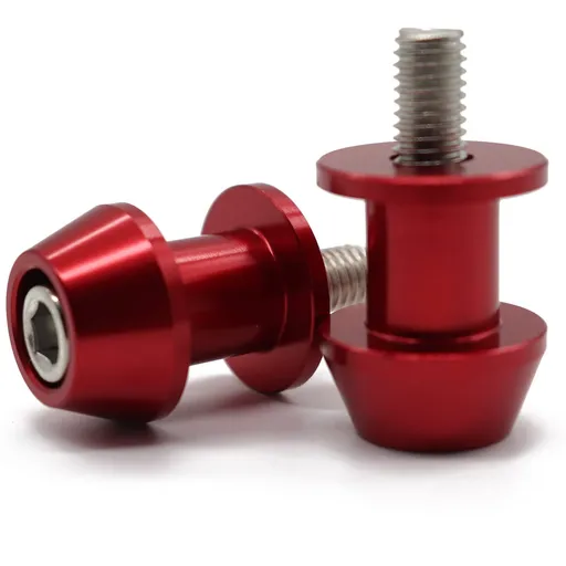 Swing Arm Spool Motorcycle CNC Aluminium Alloy Swing Arm Spool Sliders Protector Stand Swingarm Bobbins 8mm Red