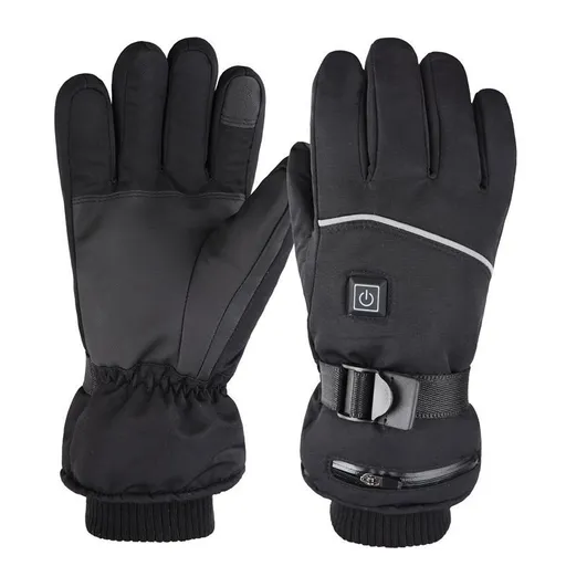 4000ma lithium battery heated gloves, three-speed temperature control, suitable for winter warm riding, skiing and motorcycle