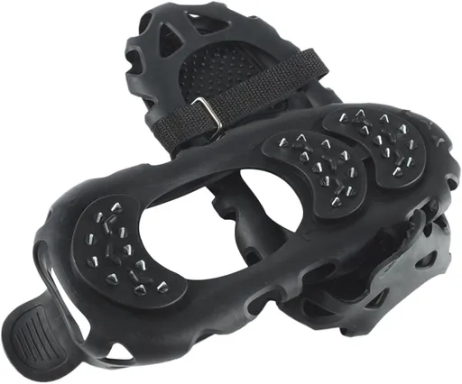 Climbing Spikes Shoes - Anti Slip Ice Claws | 30 Teeth Outdoor Cleats Crampons Multipurpose Portable Snow Grippers Walking Traction Large