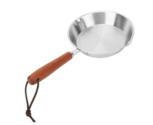 Stainless Steel Frying Pan, Non-Stick Egg Fryer for Household & Restaurant, 4.7 Inch