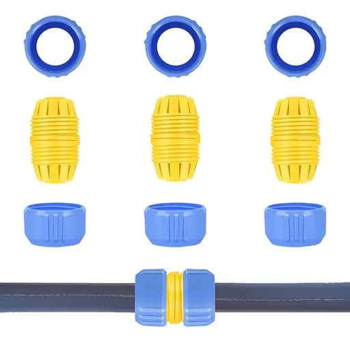 3pcs Hose Repair Kit Hose Connector Hose Fitting Water Repair End Hose Mender Barbed Hose Extender Pipe Adapter