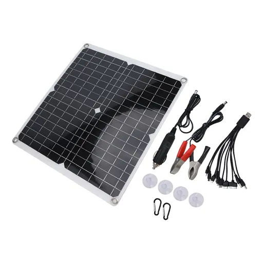 50W Solar Panel Kit 12 Volt Trickle Charger Battery Charger Maintenance Boat Rv Smile Home