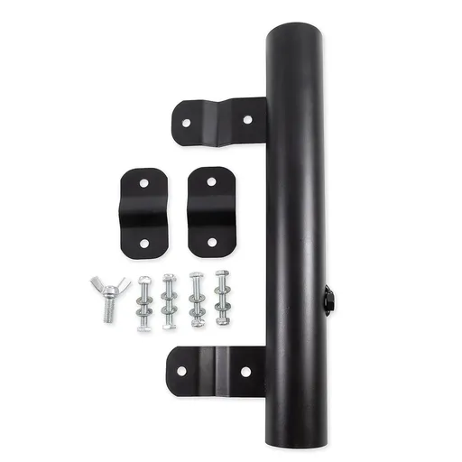 RV Ladder Mounted Flagpole Holder | Allows for a Flag to Fly from Your RV's Ladder | Compatible with Most RV Ladder Rails ,Black