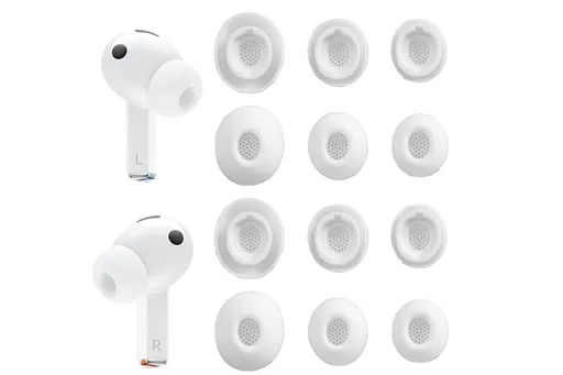 12Pcs Silicone Ear Tips for Samsung Galaxy Buds3 Pro Earbud Covers-White
