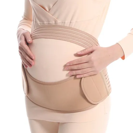 2-in-1 Pregnancy Support & Belly Band, Breathable Skin-Friendly Lightweight, Ergonomic Fit, Relieves Lower Back & Pubic Discomfort, Full Protection During Pregnancy & Postpartum/complexion.XL code