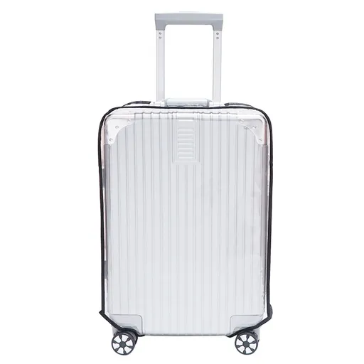 2-Pack 26" Clear PVC Luggage Cover - Heavy-Duty Waterproof & Scratch-Resistant Suitcase Protector