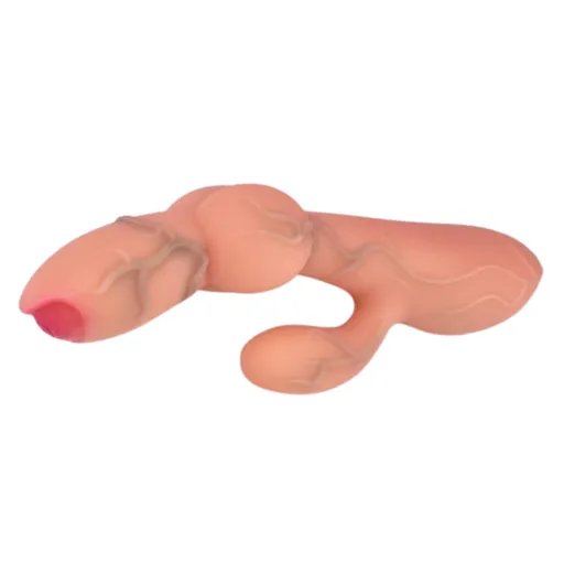 House Of Dasein Silicone Av Rabbit Vibrator Realistic Dildo Clit Masturbate Prostate Massage Sex Toys - Skin