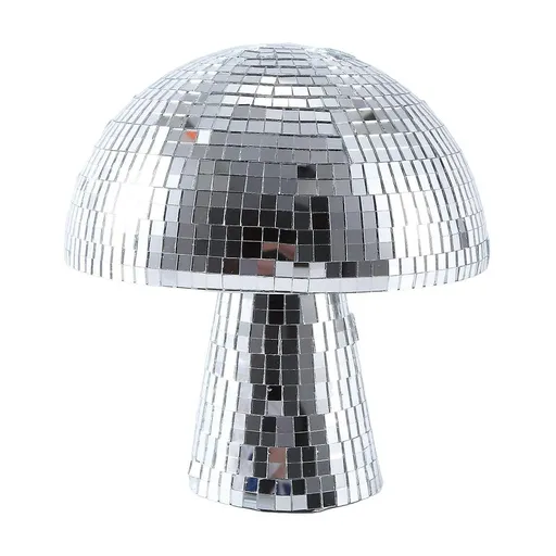 Mushroom Disco Ball, 4 Inch Silver Mirror Disco Balls Decorations, Reflective Discol Ball Lights for Party, Bar, Room, Table