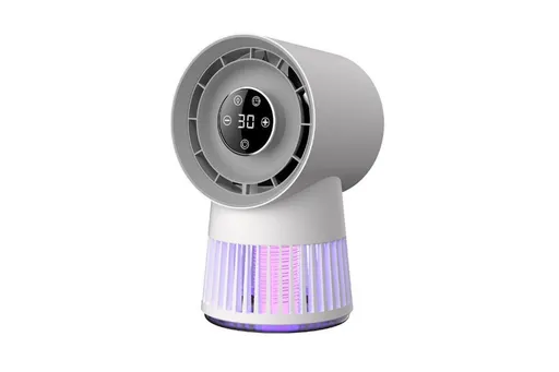 2 in 1 Electric Mosquito Lamp Fan Portable Mosquito Lamp Bug Zapper Desk Fan Bladeless