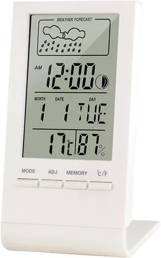 Weather Station - Thermometer - Hygrometer - Indoor/Outdoor Digital Weather Station with Radio-Controlled Clock, Trend Display and Date/Day of the Week - Smart Thermometer for Home and Office