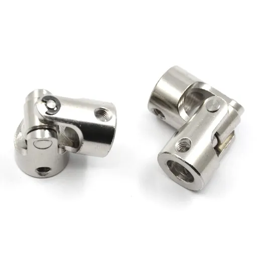 2 Pcs 8mm to 8mm Universal Joint Shaft Coupling with Screws for Motor Universal Joint Shaft Coupling 2 Section Universal Joint