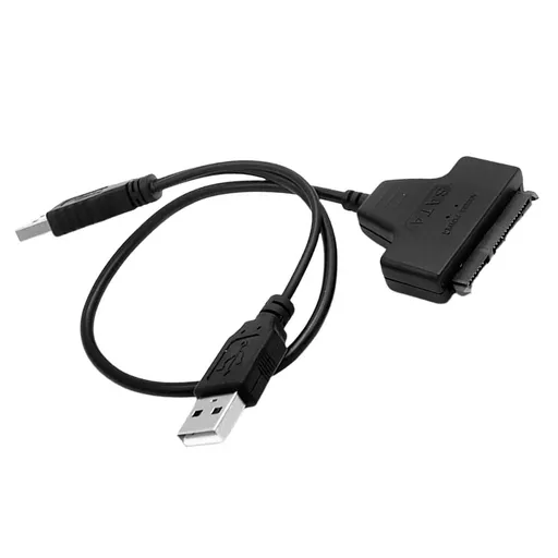 USB Data Cable to USB Easy Drive Cable Black 1Pack