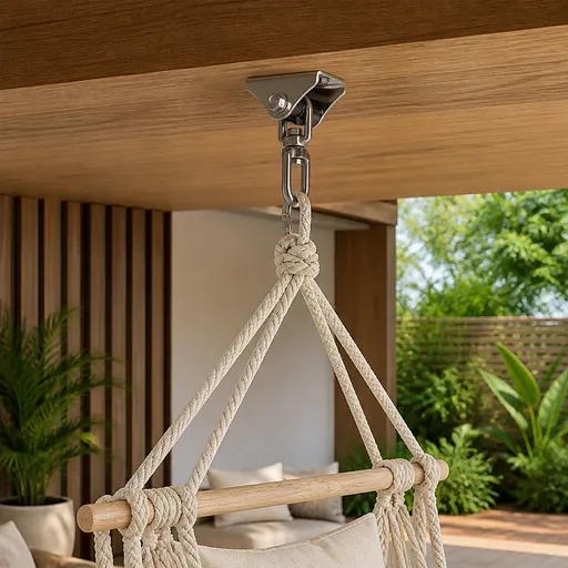 Heavy Duty Swing Hanger 360° Swivel Stainless Steel Hook 1000kg
