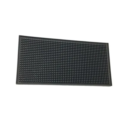 Black Kitchen and Bar Tableware Drying Mat with Drainage, Non- , Design - 1 Piece
