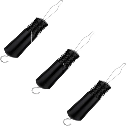 Buttoning Tools Button Hook for Seniors One Handed Button Assist Tool for Elderly & Disabled Zipper Pull Helper for Dresses Shirts and Daily Living Black 3 Pack
