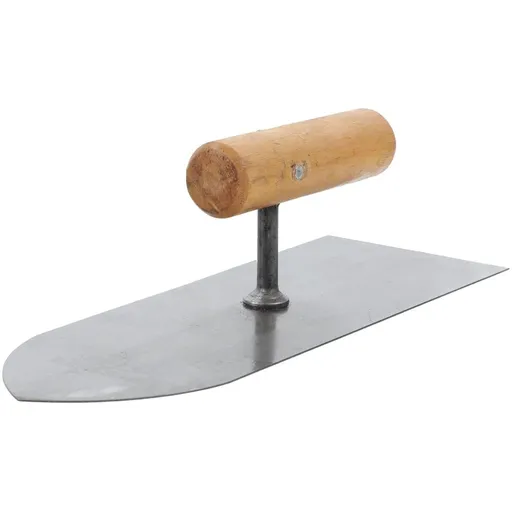 Concrete Trowel Hand Tool Rust Resistant Steel Plated Silver for Home Use Precise Wall Finishing