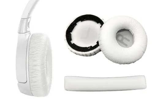 Earpads Replacement Ear Cushions Pad Covers Compatible with JBL Tune600BT T520BT -White