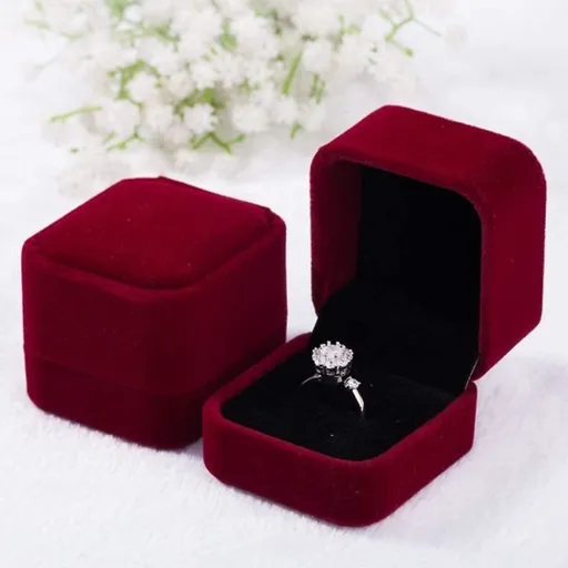 Ring Box - Earring Box - Earrings - Gift Box - Jewelry - 2-Pack Velvet