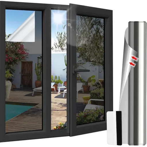 Film Window Anti Regard Occultant Film Without Tain Filter Anti UV Desk, Bedroom Anti Heat Protection of the Vie Privee for Living Room, 45x400cm