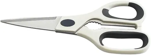 Premium Kitchen Scissors All Purpose Heavy-Duty Kitchen Shears for Food Cooking Scissors, Stainless Steel, Dishwasher Safe, White