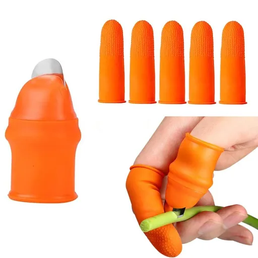 1 Set Fruit and Vegetable Picking Thumb Knife Harvesting Tool, Garden Silicone Picking Knife Garden Tools - Women's Small Size