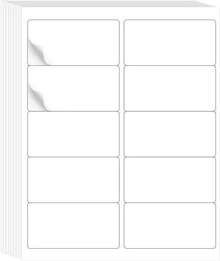 30 Sheets 10 per Page Label Papers, 2 x 4 in Shipping Address Mailing Labels, Printable White Sticker Labels for Inkjet & Laser Printer - Matte
