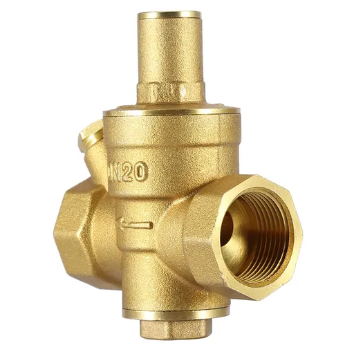 Made of High Hardness Brass, Adjustable Water Pressure Reducing Valve Water for House Residential Water Pressure Regulator