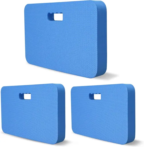 3-Pack Garden Kneeling Pad - For Gardening, Baby Bath, Yoga, Pilates, Exercise, Blue