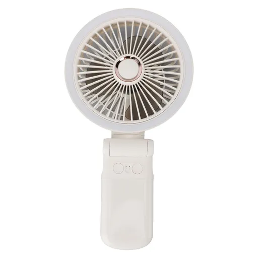 Desk Fan USB Charging Rotatable Foldable 3600mAh Power Bank Wall Mountable Handheld Clip On Fan with Night Light